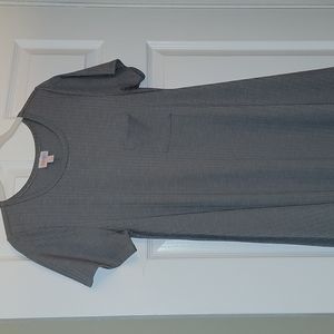Solid gray LuLaRoe Carly Dress